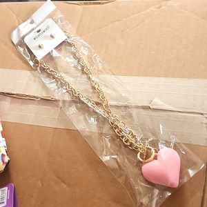 Necklace and earrings set